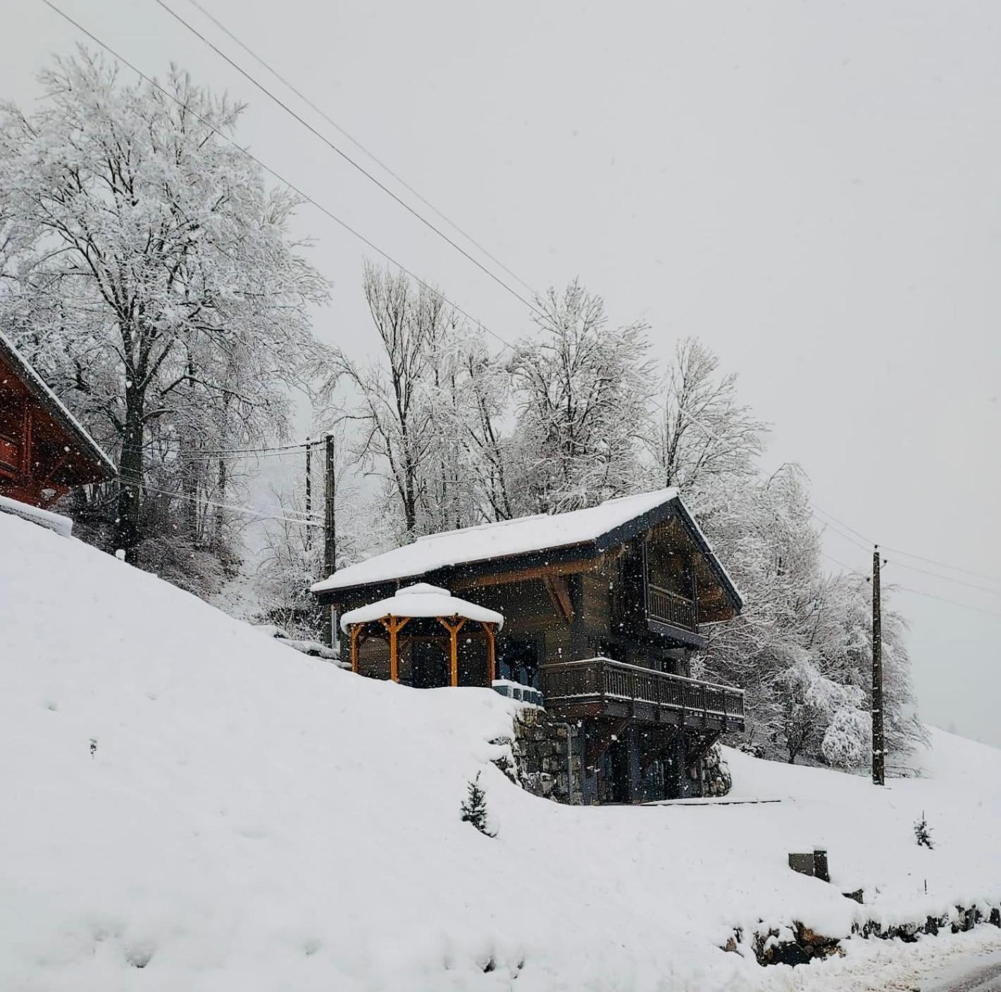 Chalet Du Bonheur Villa Bonnevaux  Buitenkant foto