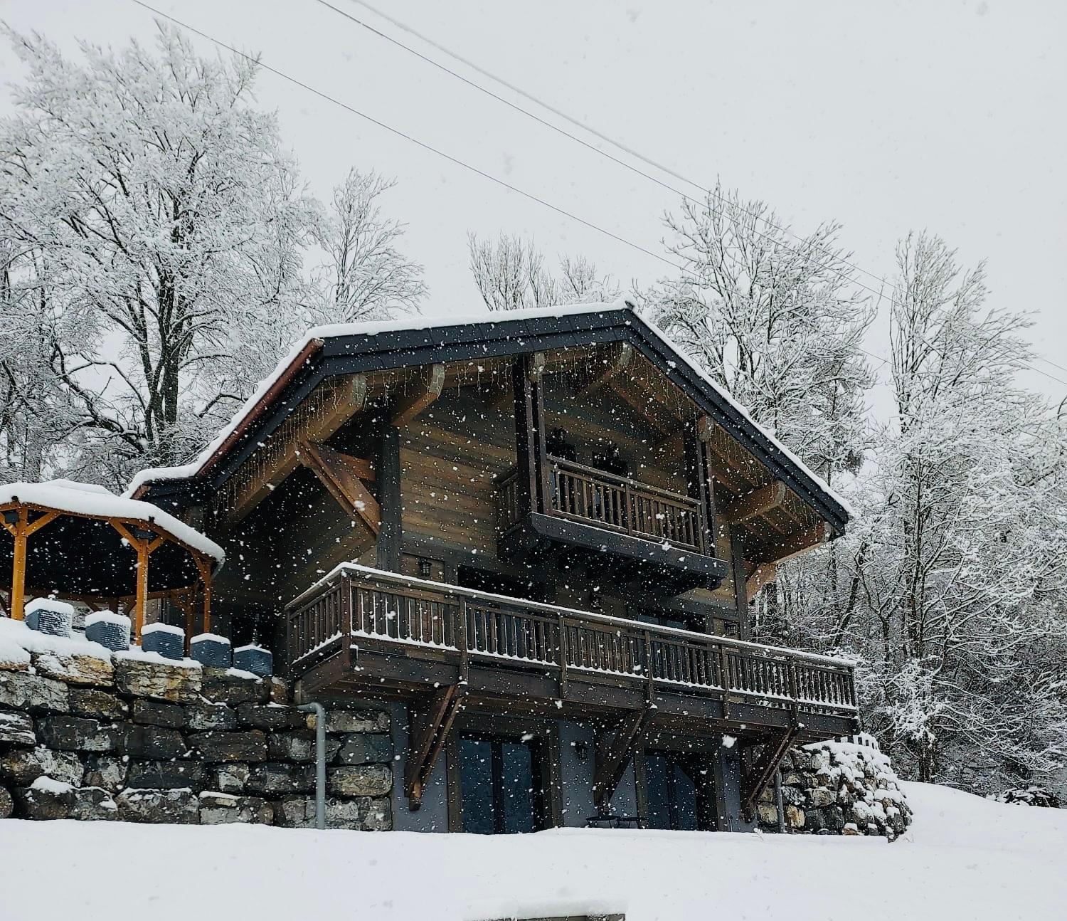 Chalet Du Bonheur Villa Bonnevaux  Buitenkant foto